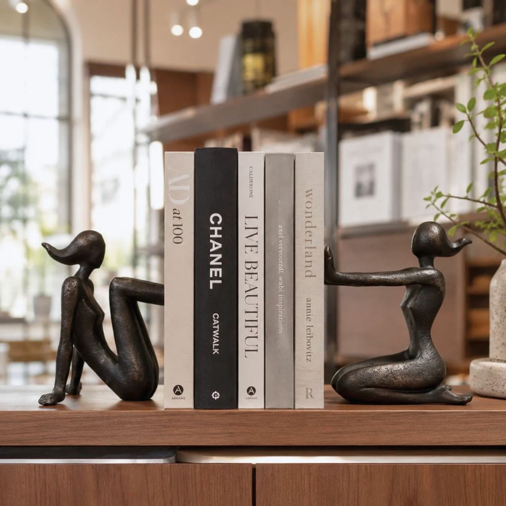 Harmonia Textured Figure Sculpture Bookend