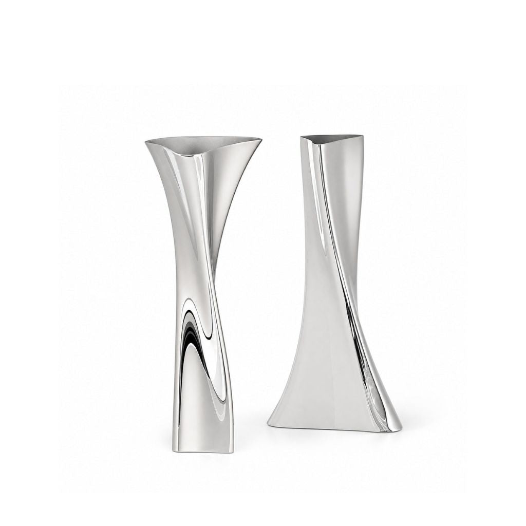 Rosalind Twisted Sculptural Stainless Vase
