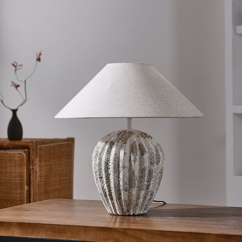 Anima Textured Ceramic Table Lamp
