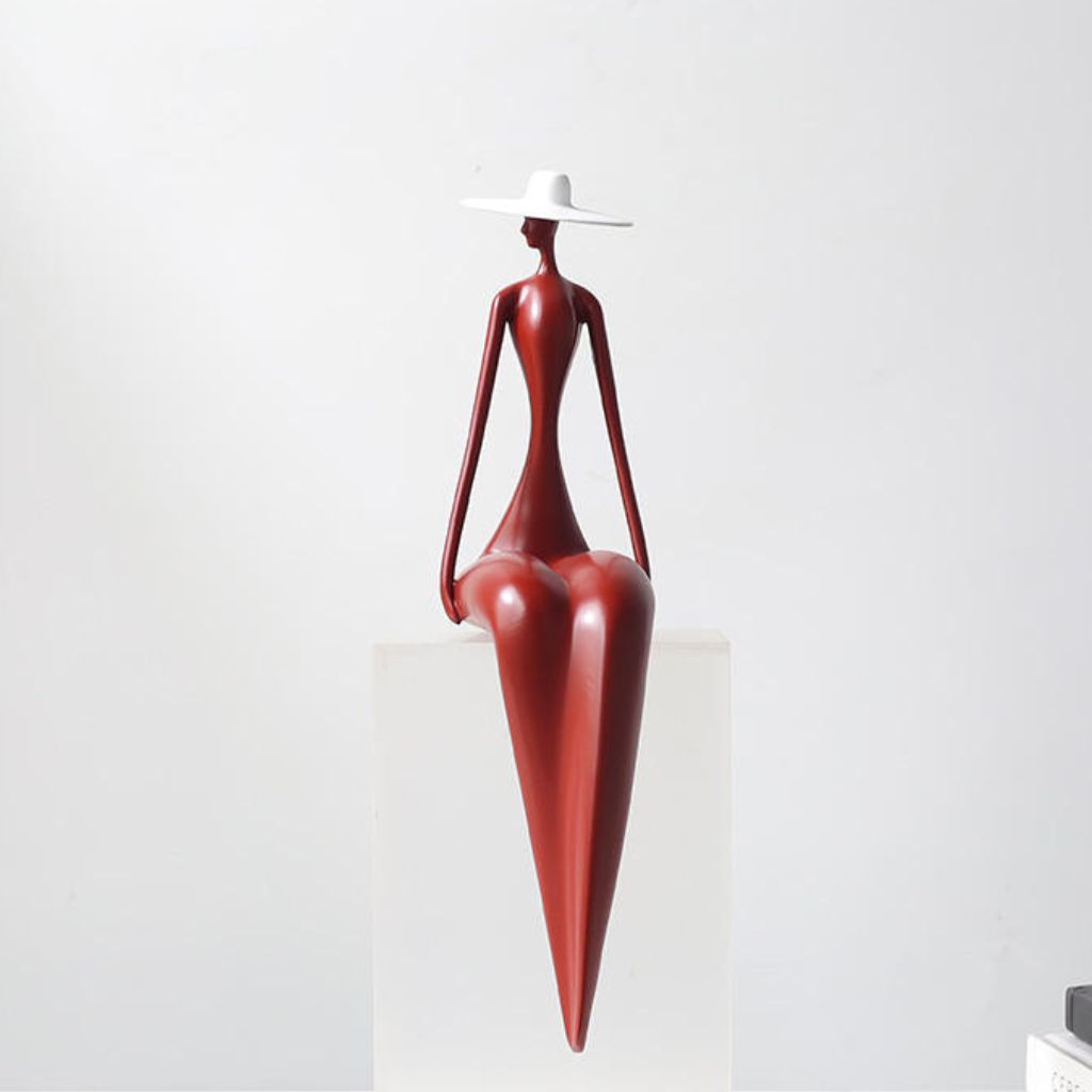 Hepburn Sitting Figure Sculpture