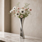 Rosalind Twisted Sculptural Stainless Vase