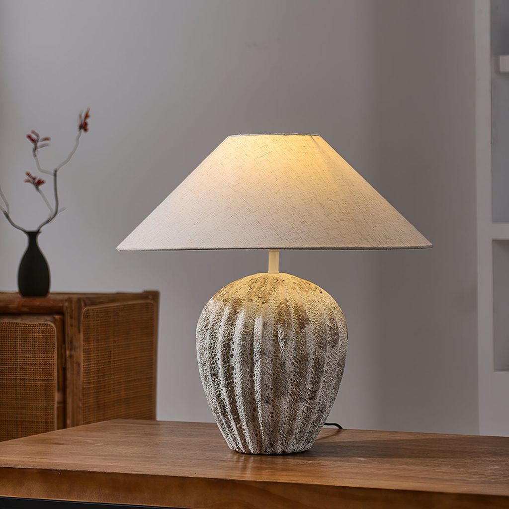 Anima Textured Ceramic Table Lamp