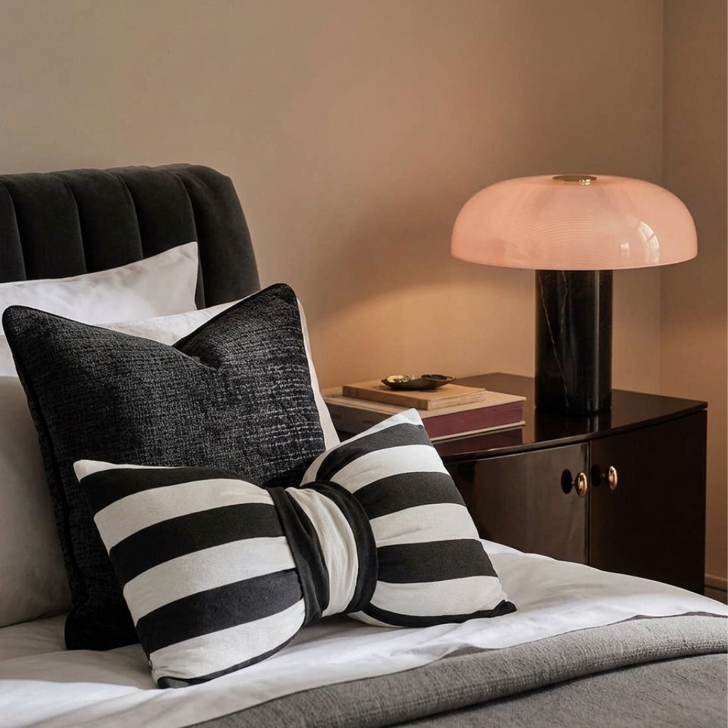 Pythia Sculptural Glass & Marble Table Lamp