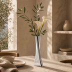 Rosalind Twisted Sculptural Stainless Vase