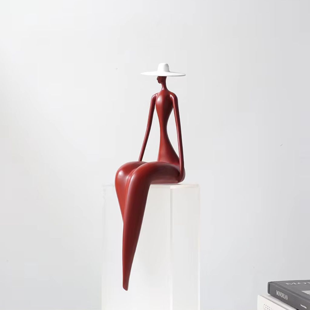 Hepburn Sitting Figure Sculpture