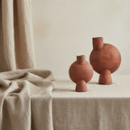 Mirage Oblate Glazed Ceramic Vase