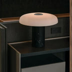 Pythia Sculptural Glass & Marble Table Lamp