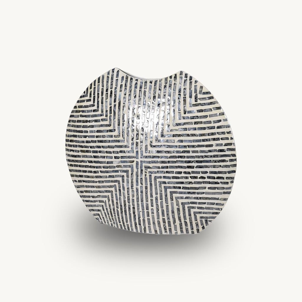 Maretti Oblate Mother-of-Pearl Vase