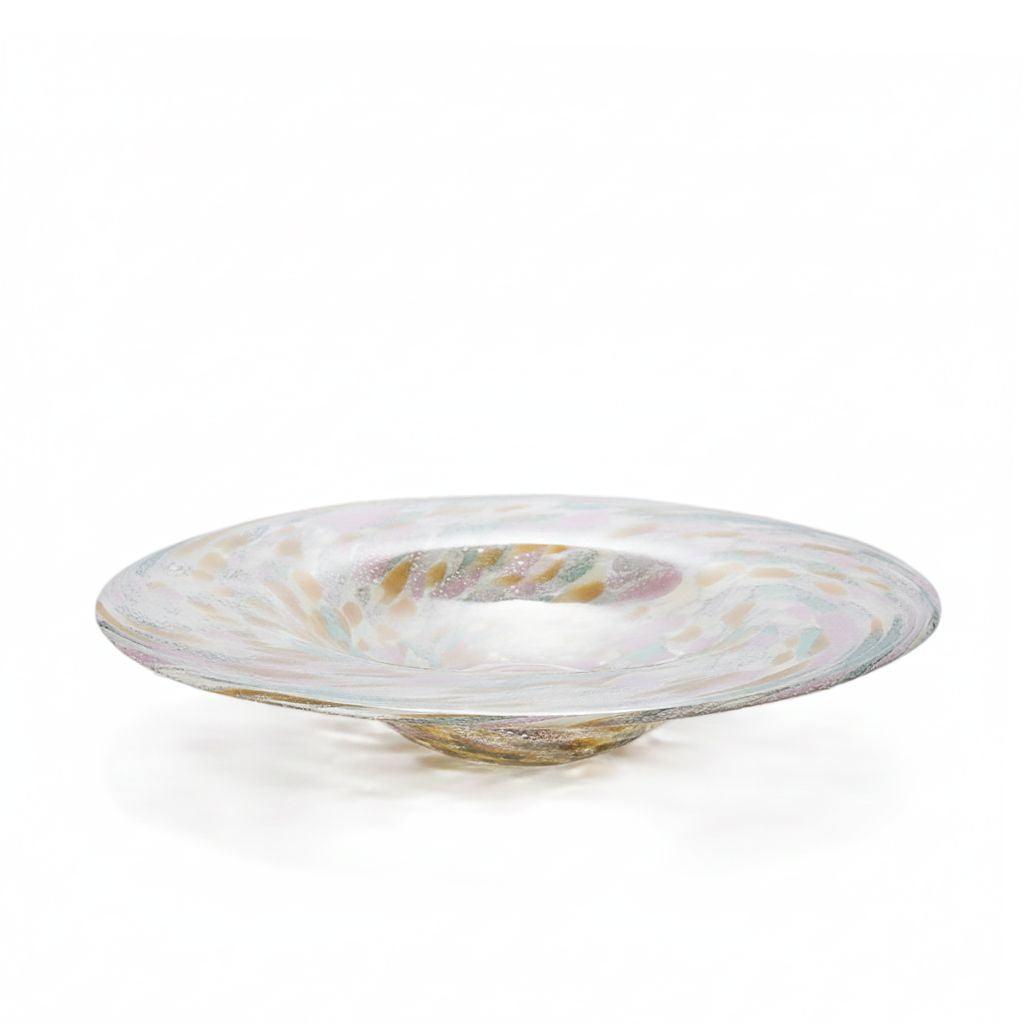 Confetti Hand-Blown Pastel Glass Tray