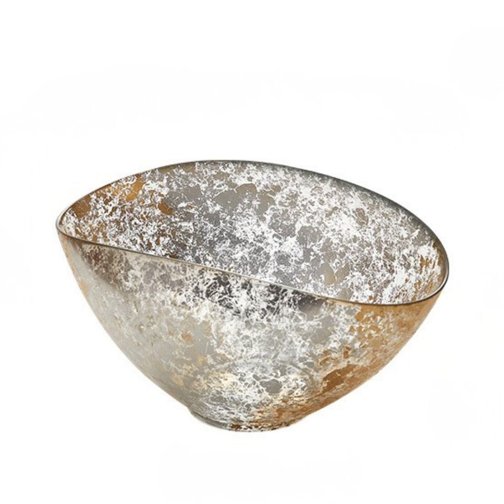 Stellaria Gold Leaf Glass Bowl