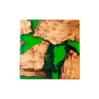 Mokume Fused Pine Coaster