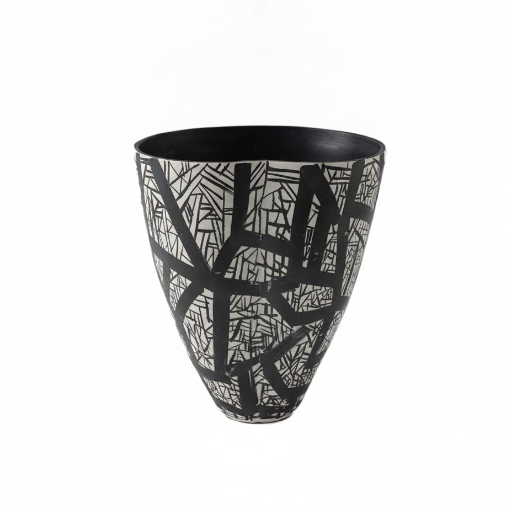 Klee Conical Glazed Ceramic Vase