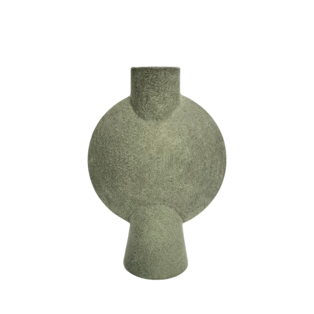 Mirage Oblate Glazed Ceramic Vase