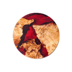 Mokume Fused Pine Coaster