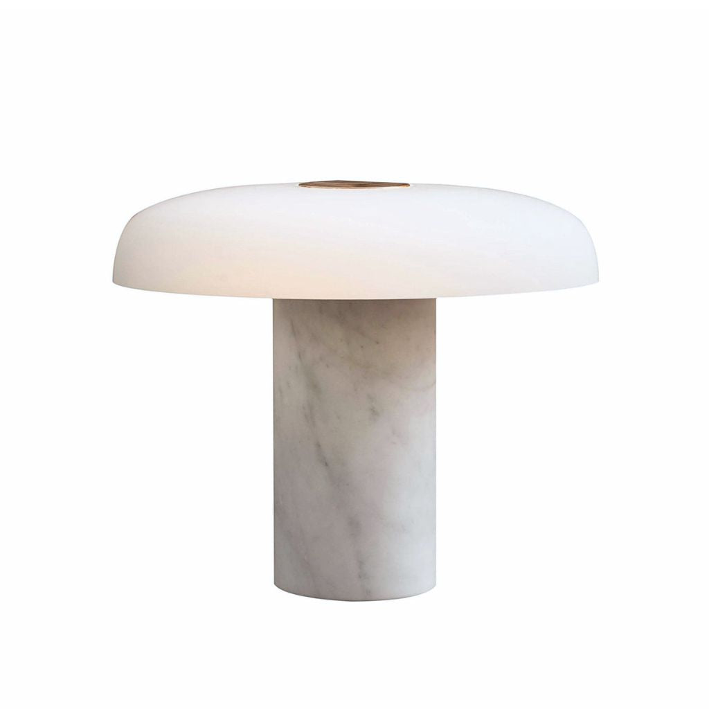 Pythia Sculptural Glass & Marble Table Lamp