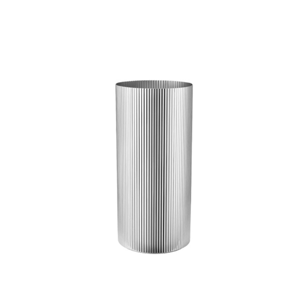 Stria Cylinder Stainless Vase Main image
