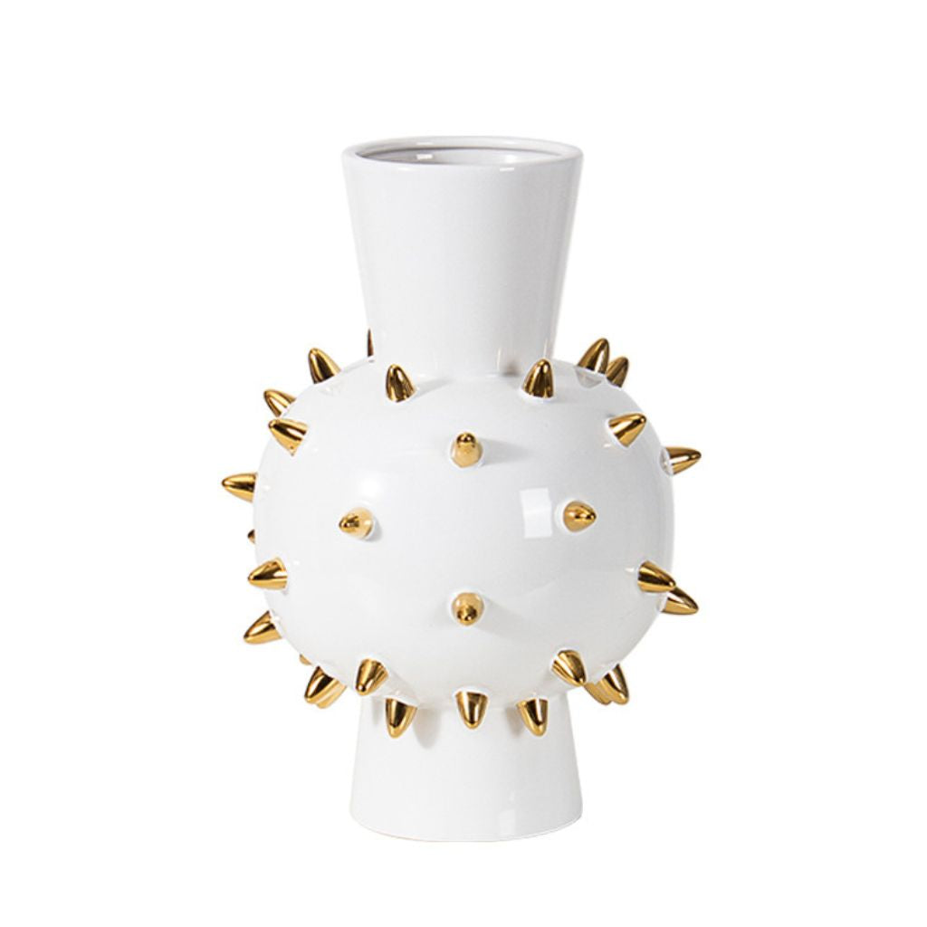 Echin Spike Sphere Ceramic Vase