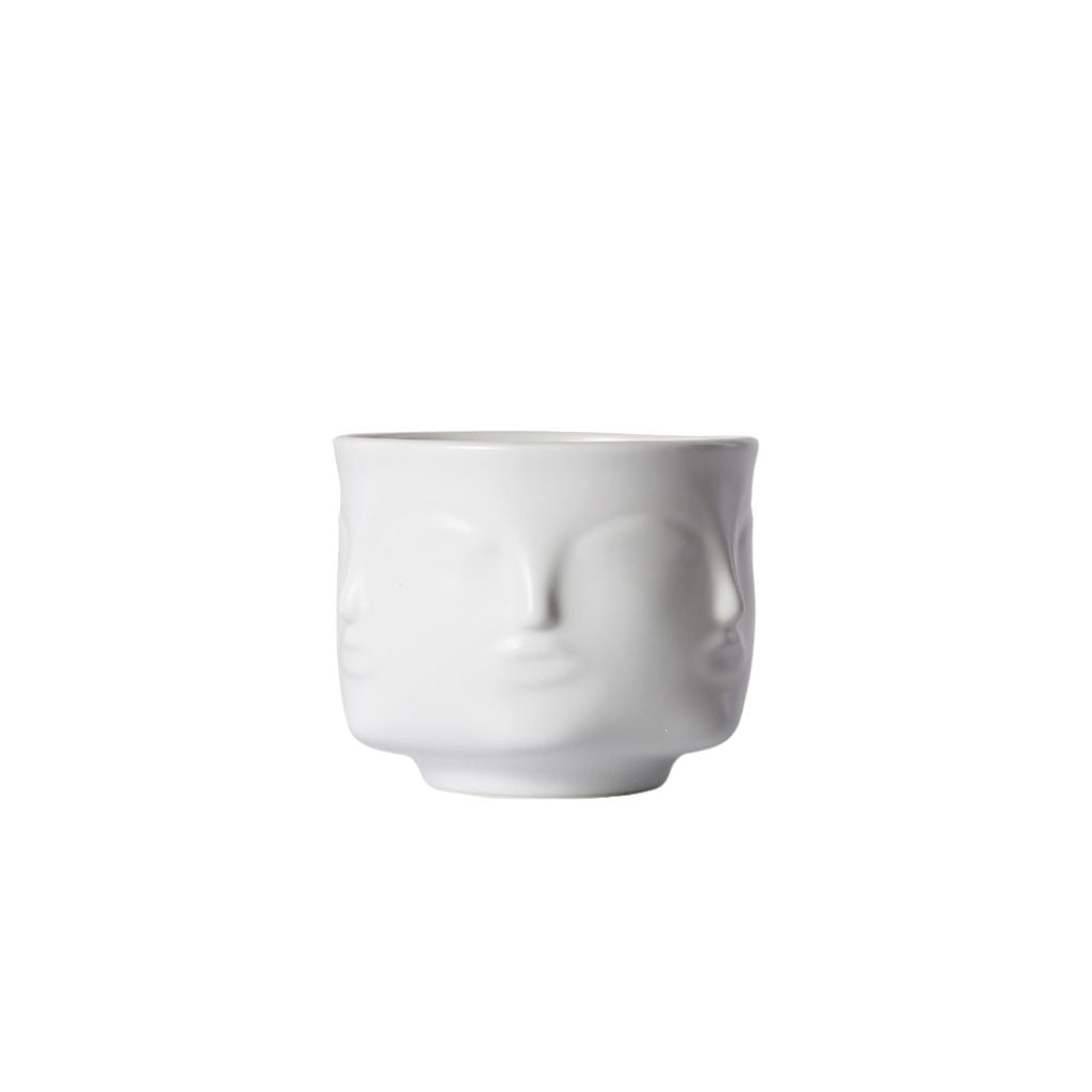 Tacet Embossed Face Ceramic Bowl