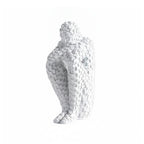 Penseur Mosaic Crouching Figure Sculpture