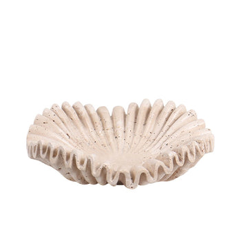 Rieti Carved Travertine Catch All Tray