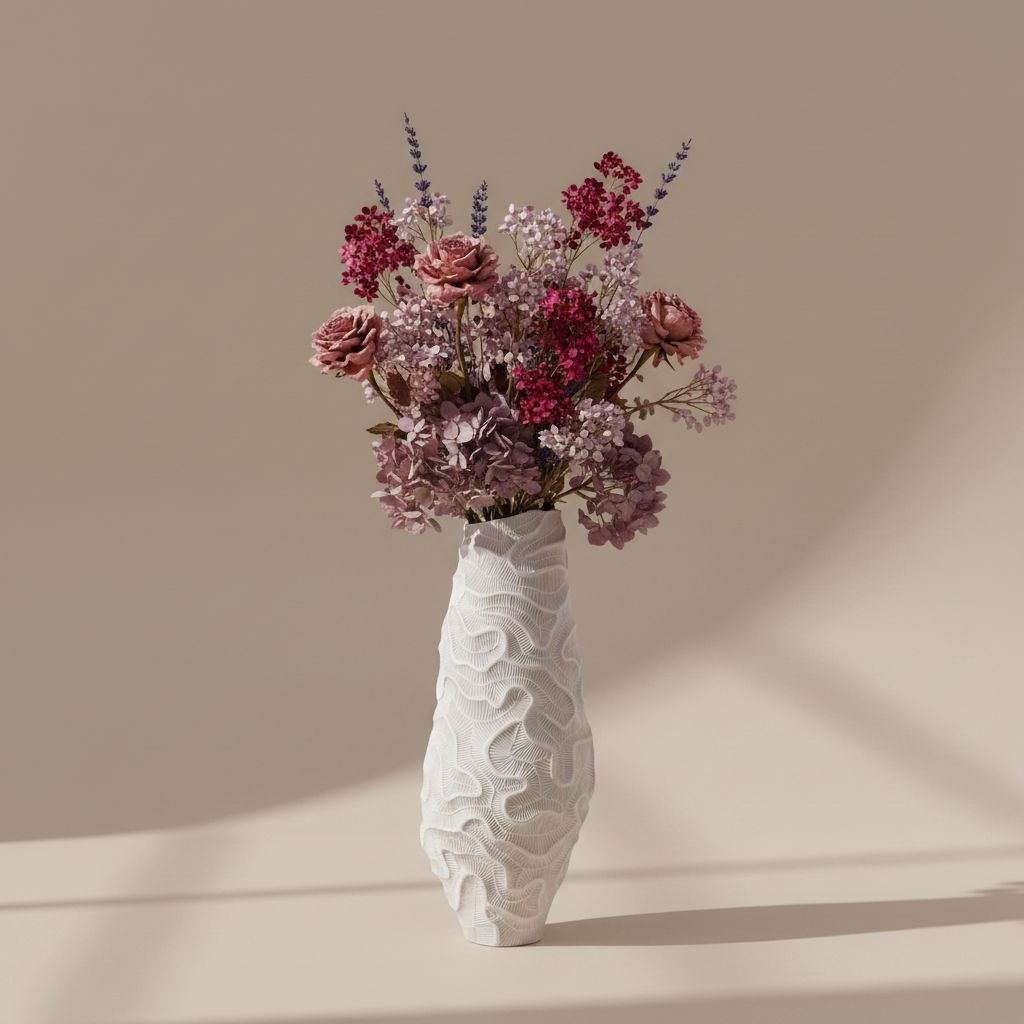 Chrysorallis Textured Ceramic Vase Secondary image