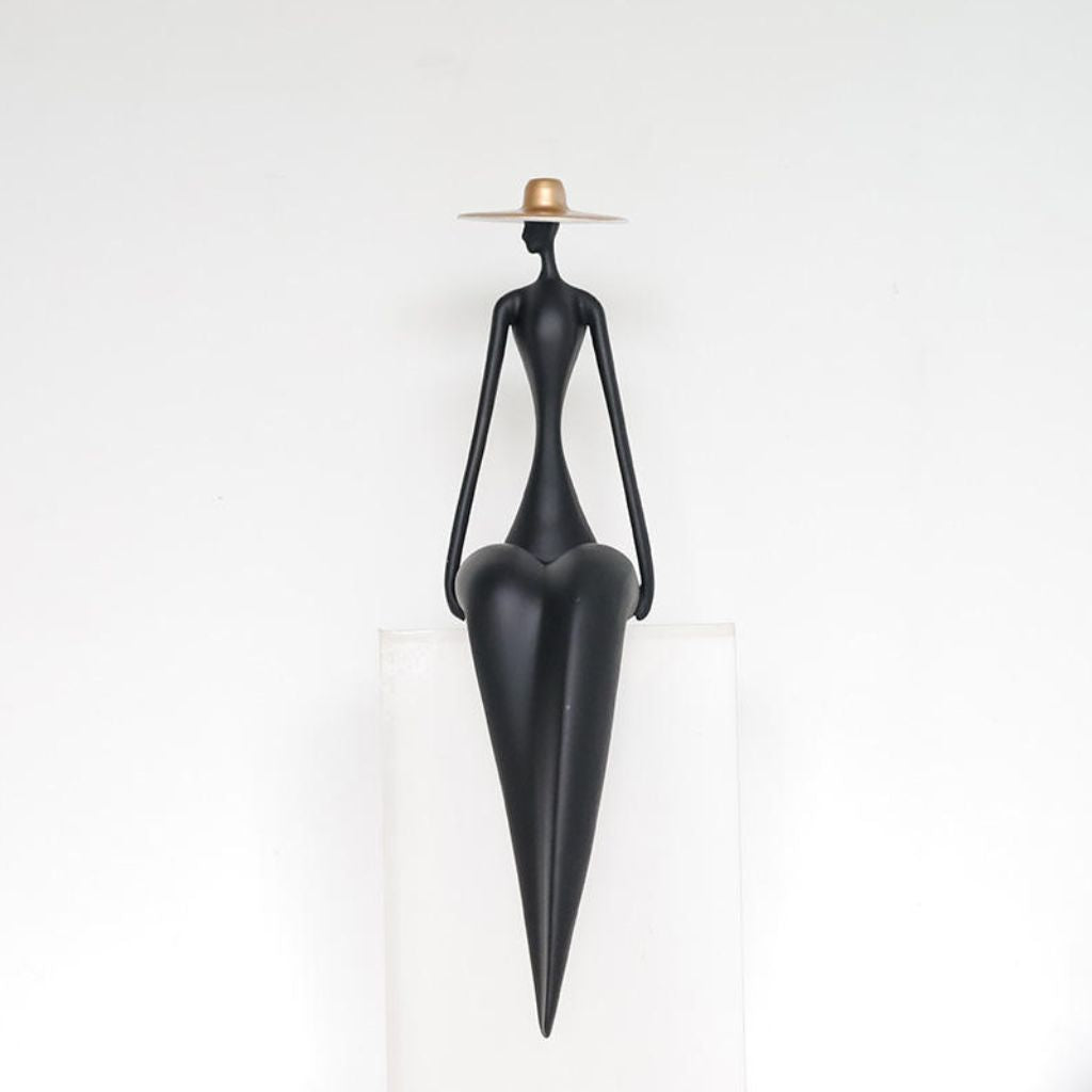 Hepburn Sitting Figure Sculpture