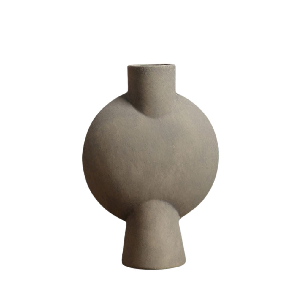 Mirage Oblate Glazed Ceramic Vase