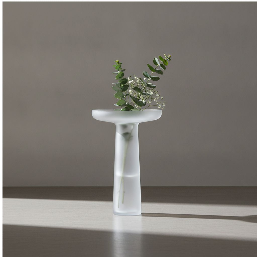 Aether Hand-Blown Frosted Glass Vase