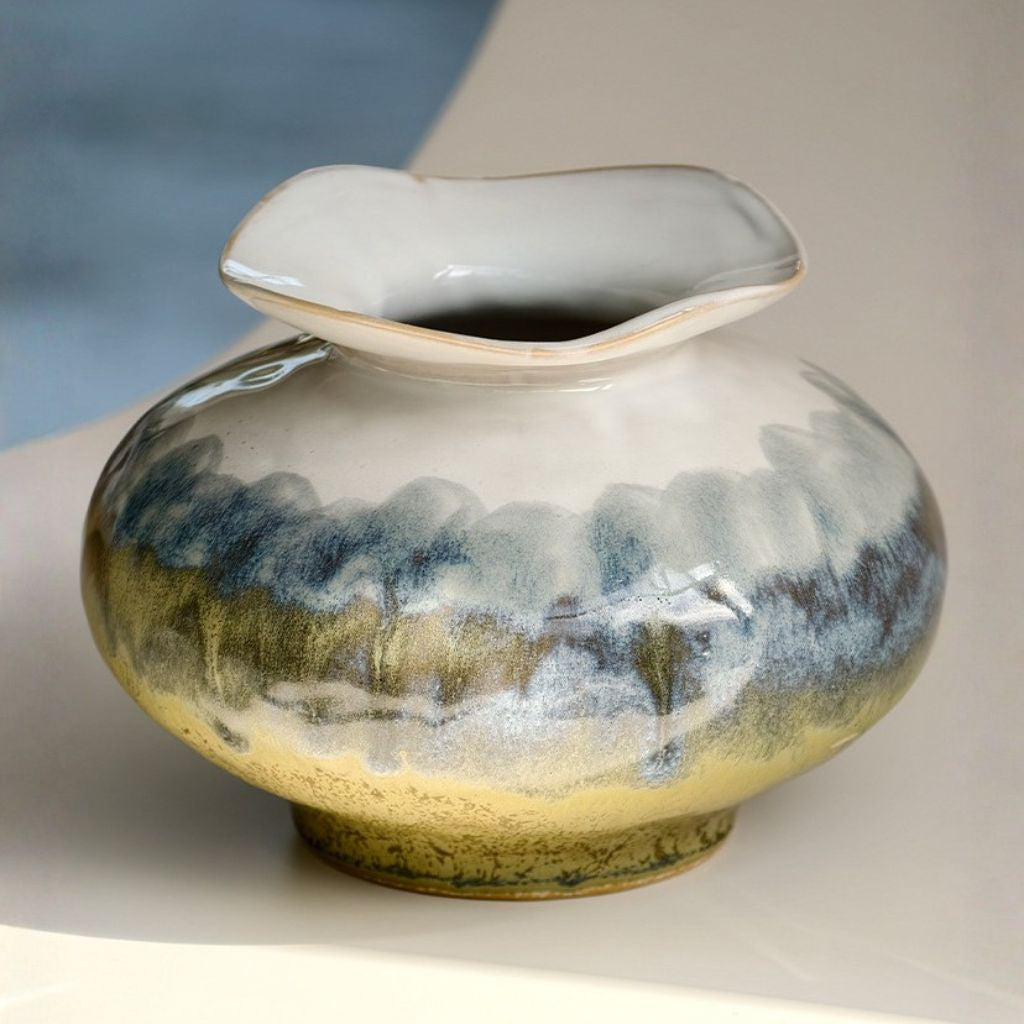 ShanShui Glazed Ceramic Vase