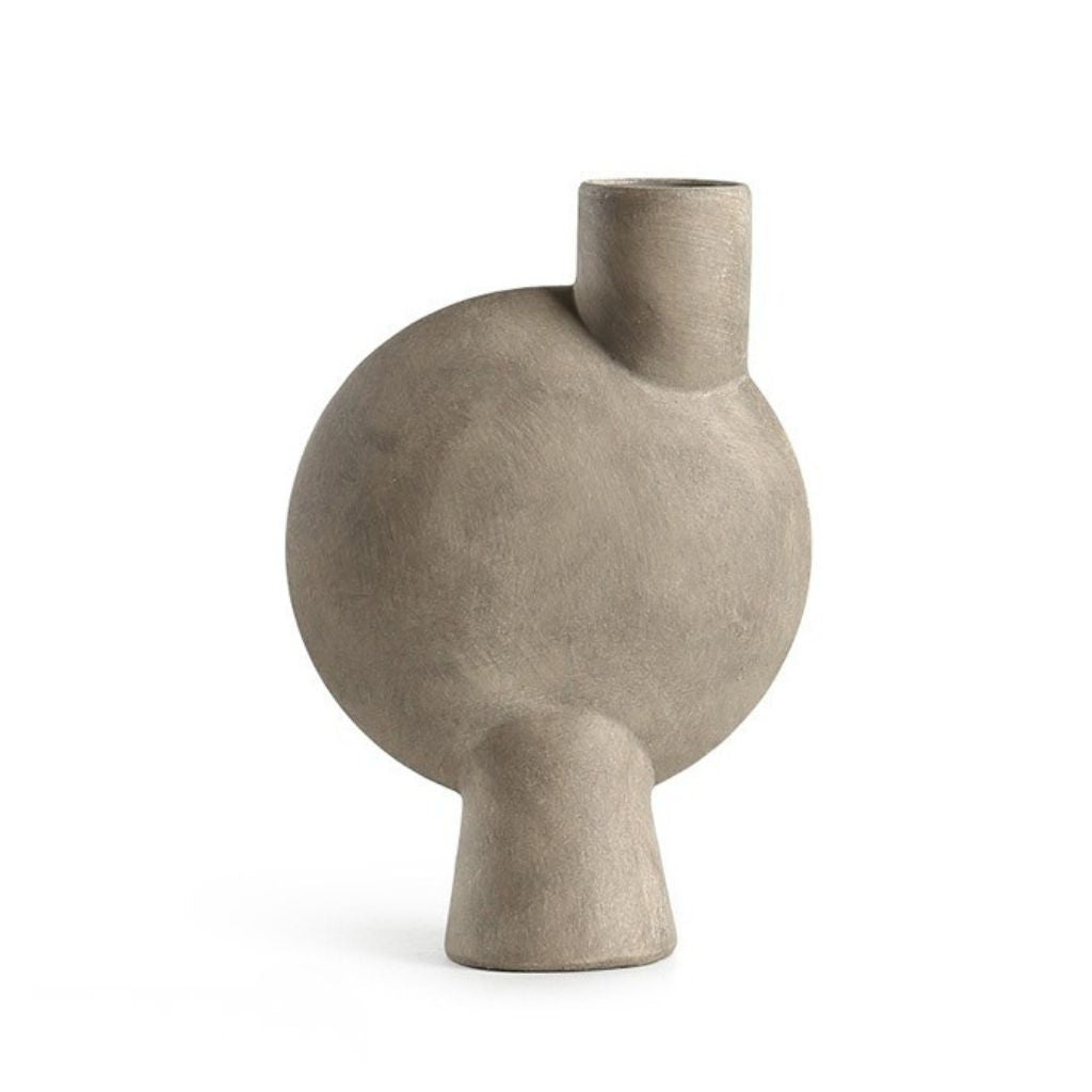 Mirage Oblate Glazed Ceramic Vase