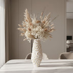 Chrysorallis Gold-trimmed Textured Ceramic Vase