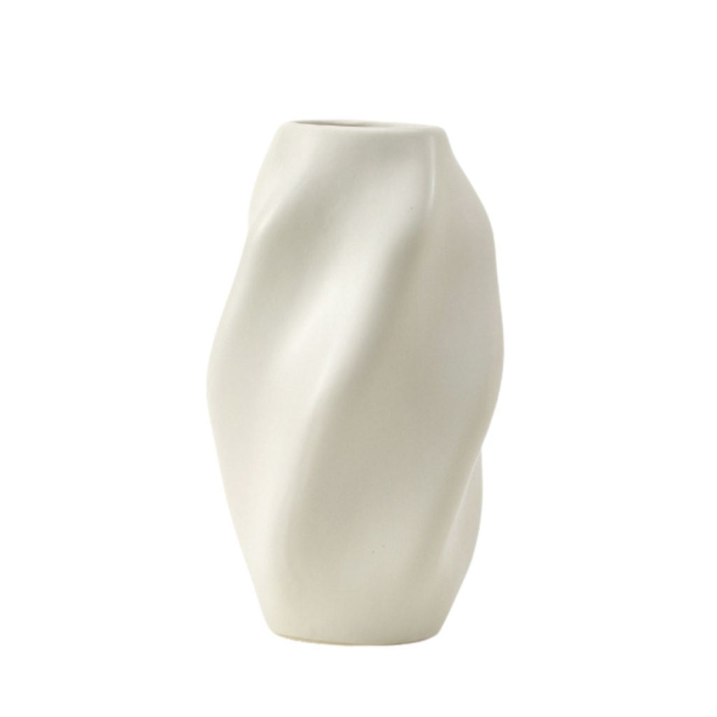 Sinuoso Twisted Sculptural Ceramic Vase