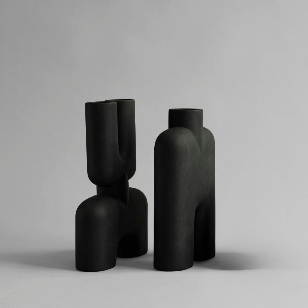 Animus Bifurcated Hand-Glazed Ceramic Vase