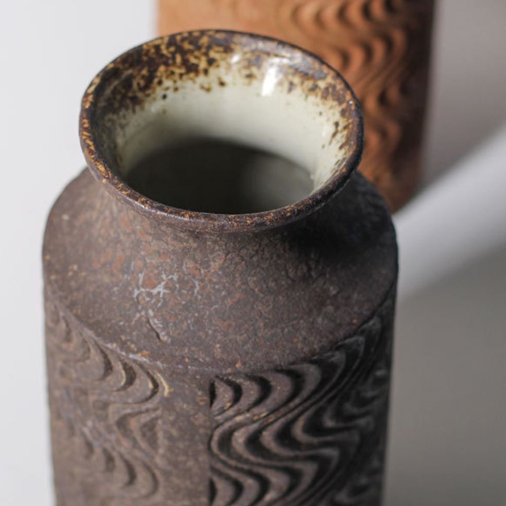 Uroko Rusty Textured Ceramic Vase