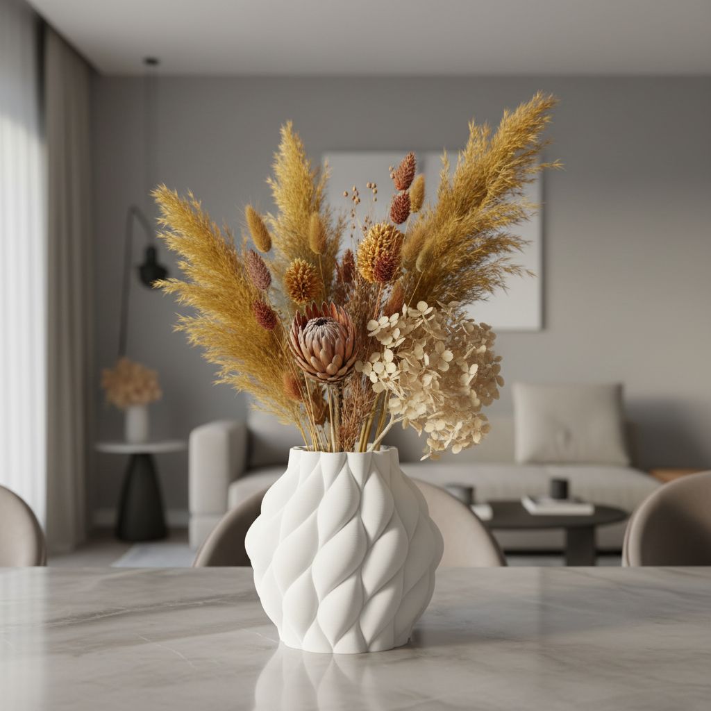 Barchane Spiral Sculptural Ceramic Vase