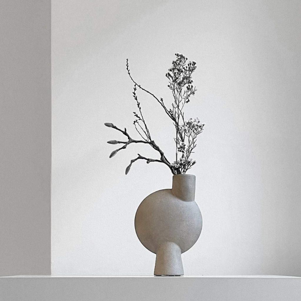 Mirage Oblate Glazed Ceramic Vase