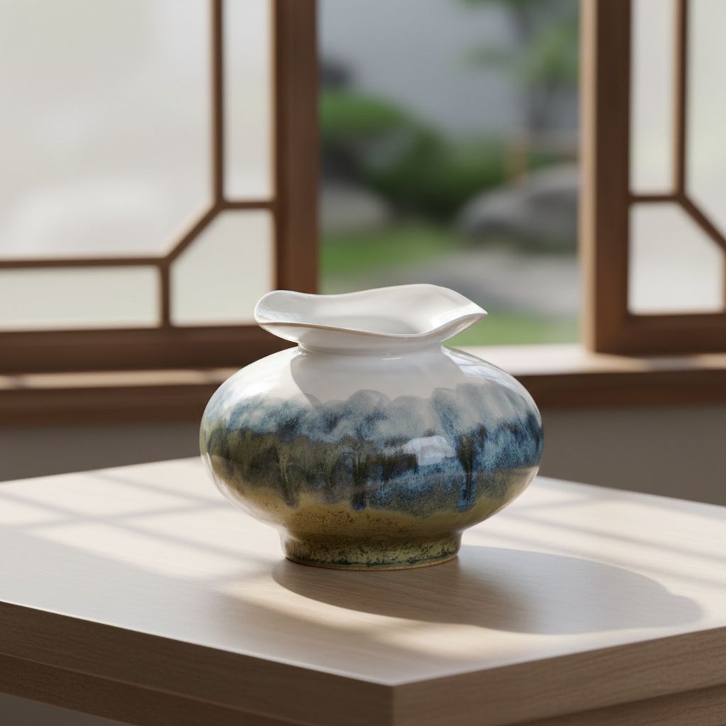 ShanShui Glazed Ceramic Vase