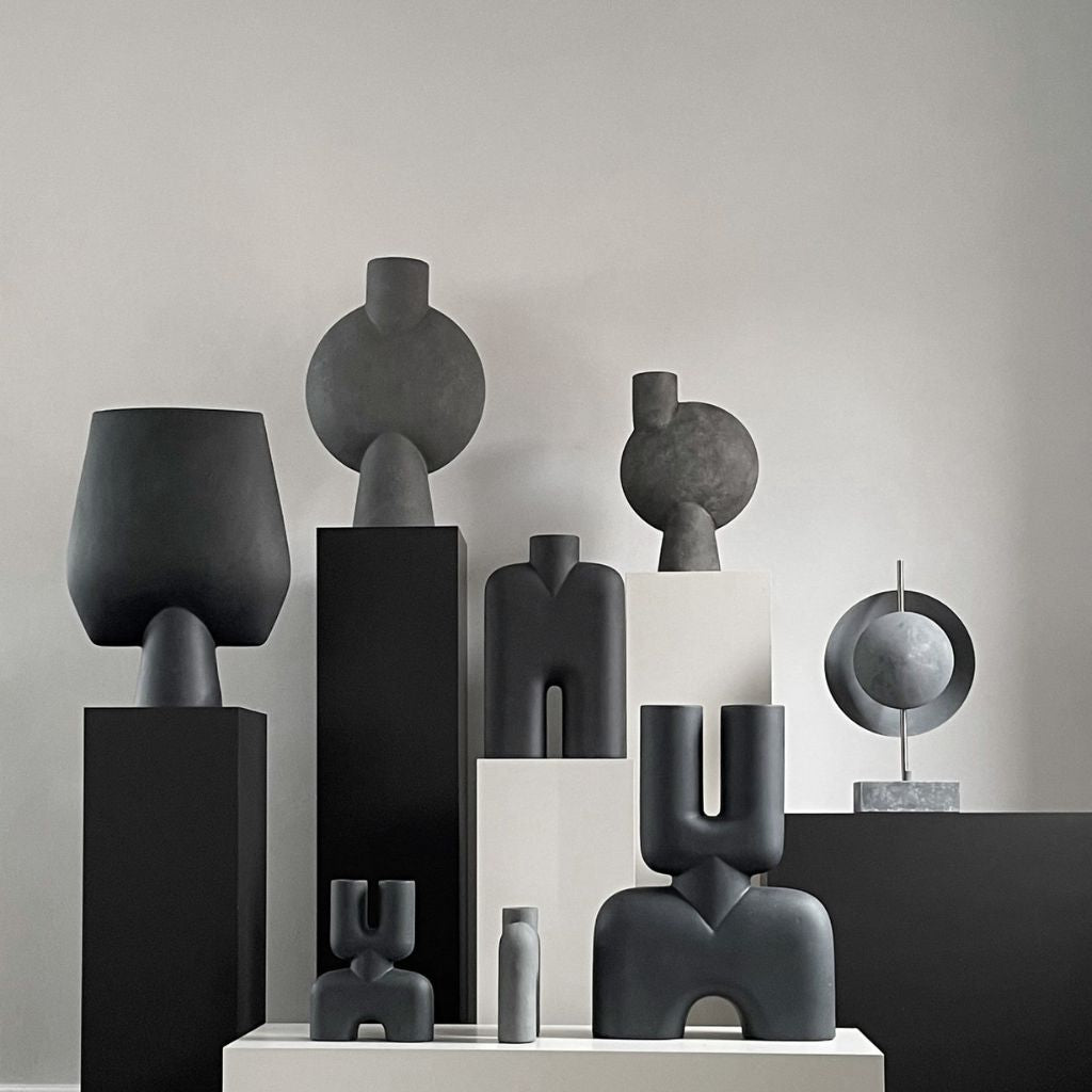 Animus Bifurcated Hand-Glazed Ceramic Vase