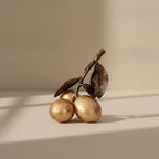 Menton Metallic Lemon Sculpture