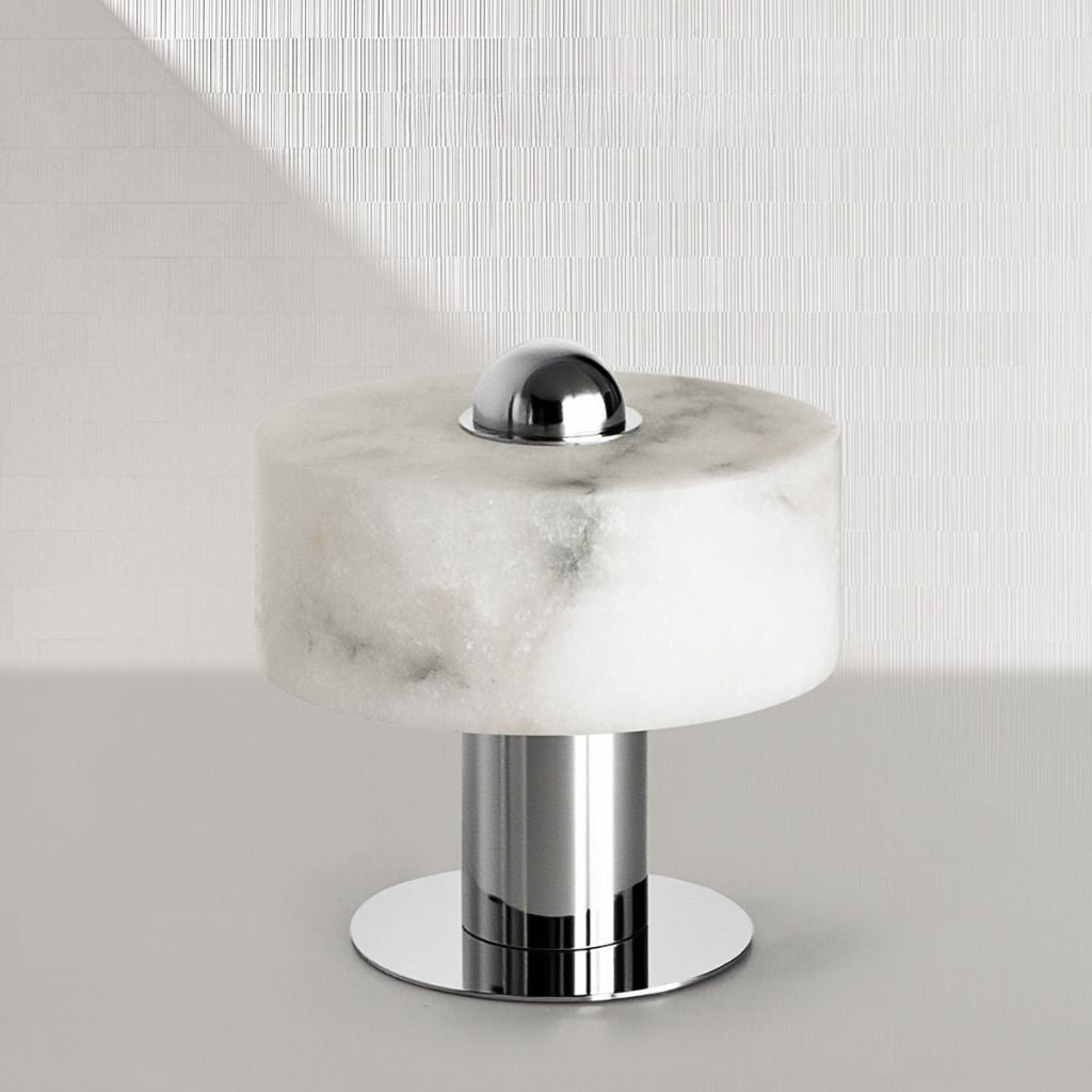 Keros Marble & Stainless Table Lamp