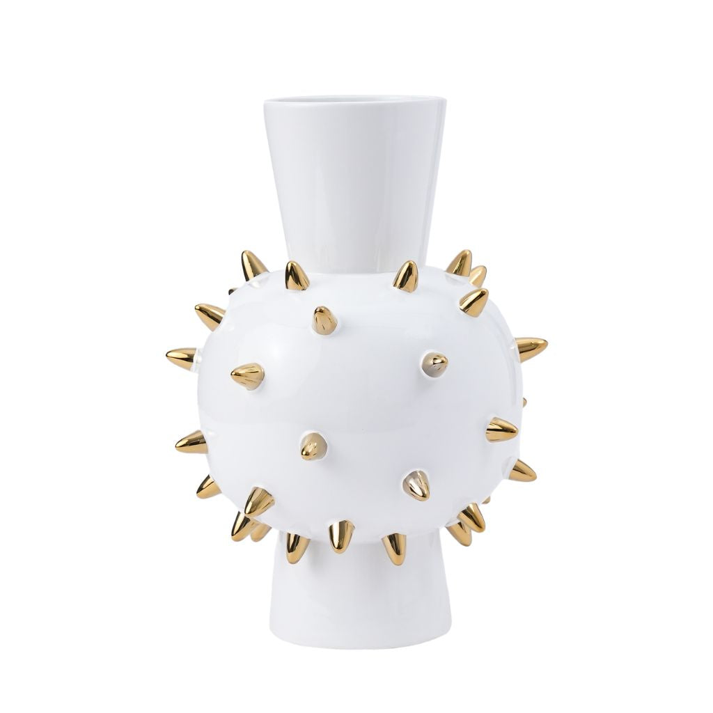 Echin Spike Sphere Ceramic Vase