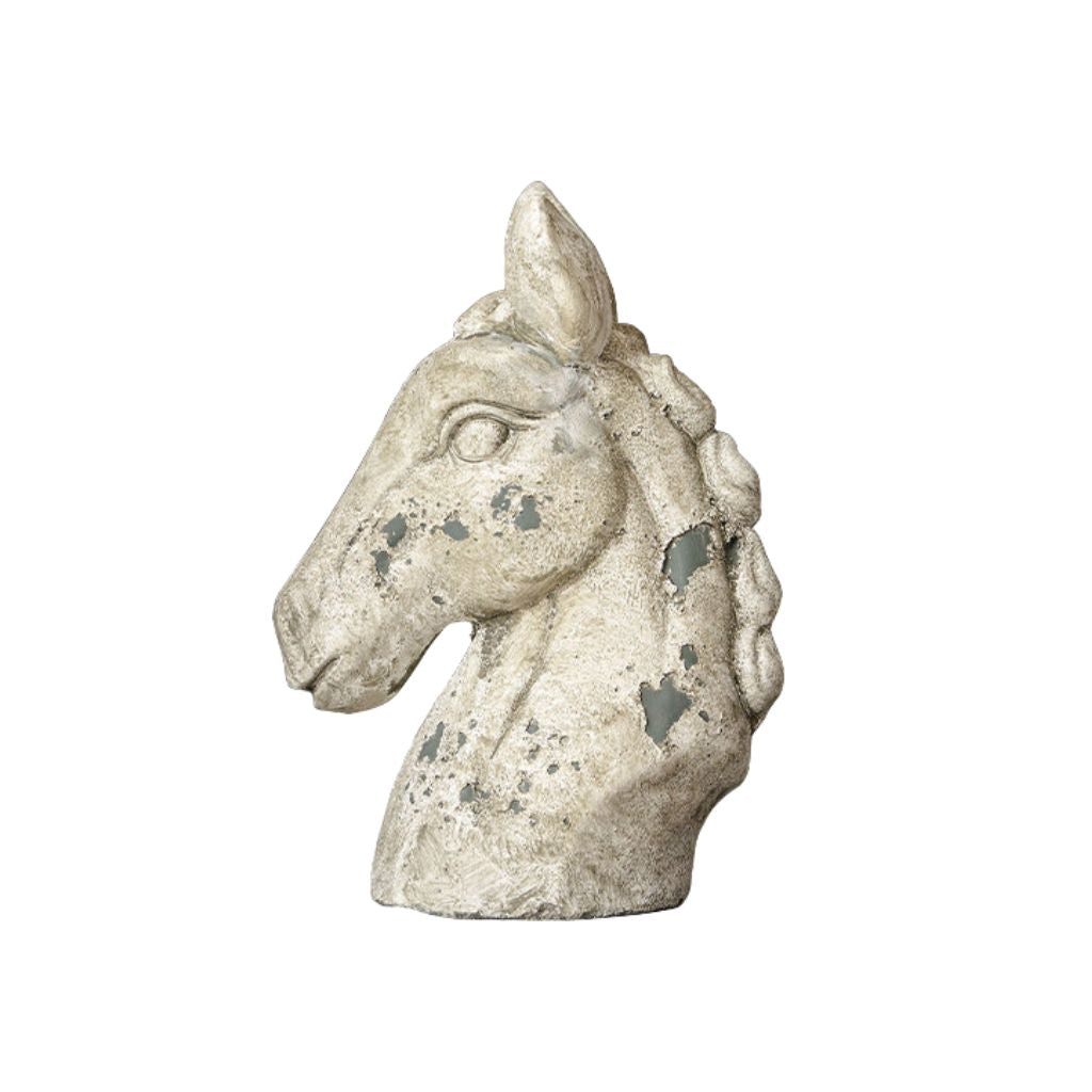 Bucephalus Weathered Horse Head Sculpture
