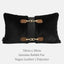 Ebène Fur Buckled Throw Pillow