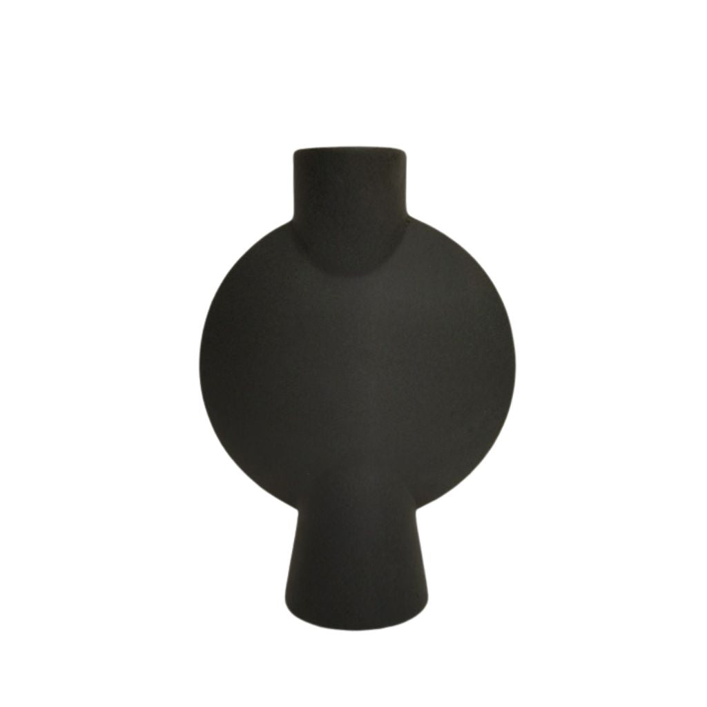 Mirage Oblate Glazed Ceramic Vase
