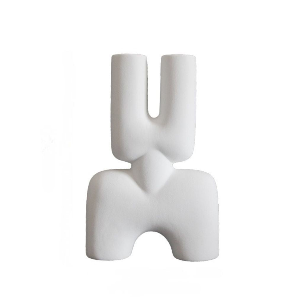 Animus Bifurcated Hand-Glazed Ceramic Vase Main image