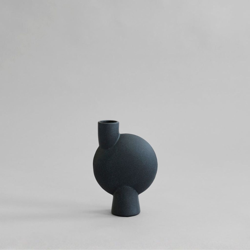 Mirage Oblate Glazed Ceramic Vase