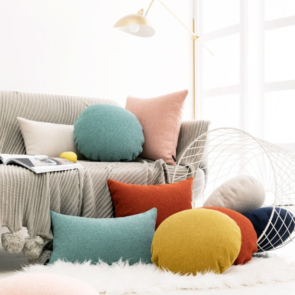 Senna Bouclé Throw Pillow