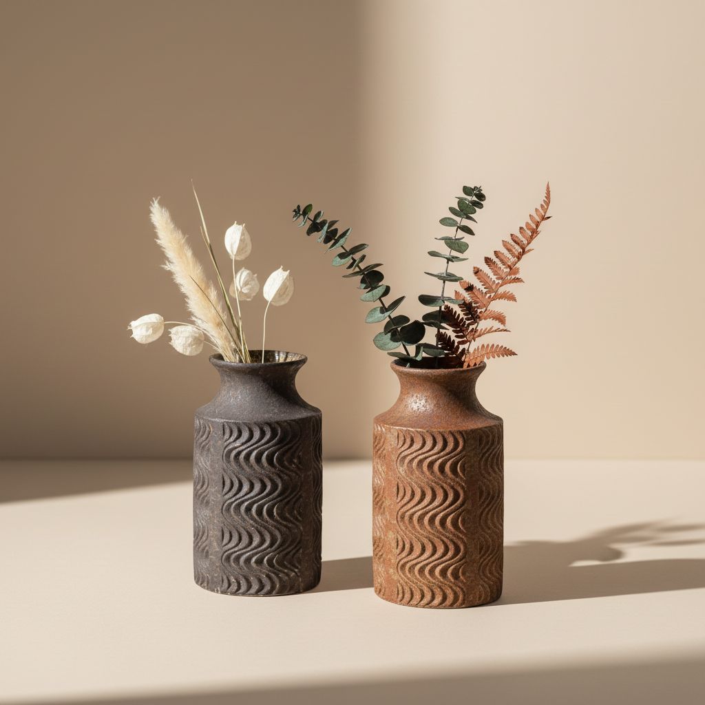 Uroko Rusty Textured Ceramic Vase