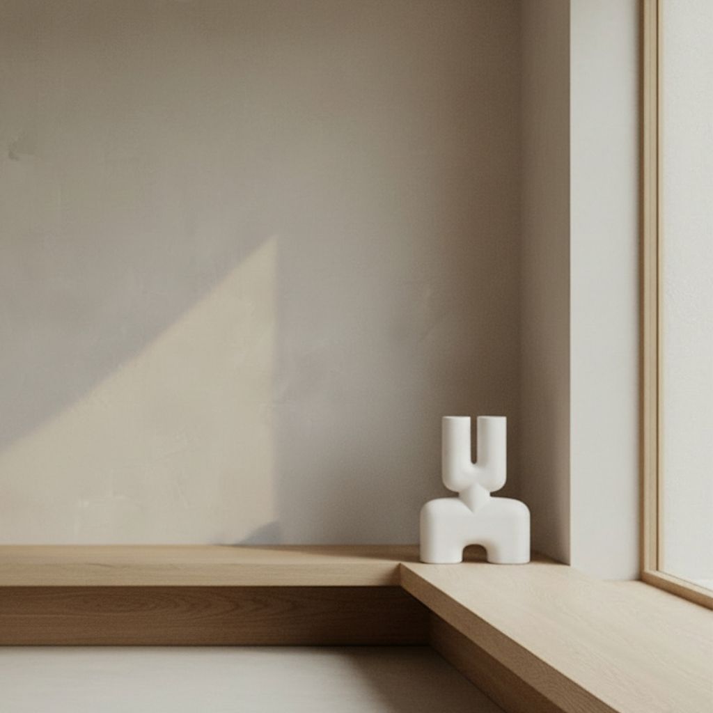 Animus Bifurcated Hand-Glazed Ceramic Vase