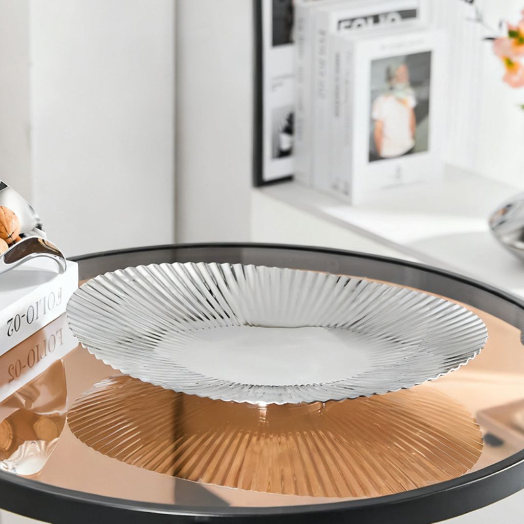 Élan Ripple Oval Steel Tray